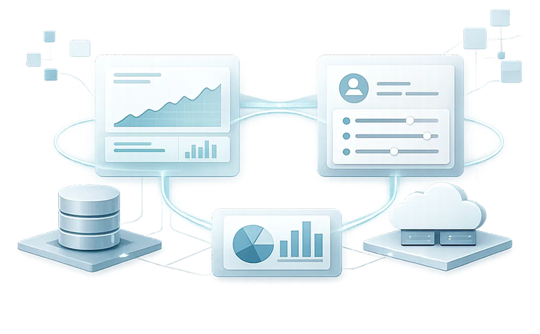 Ilustração de integração tecnológica